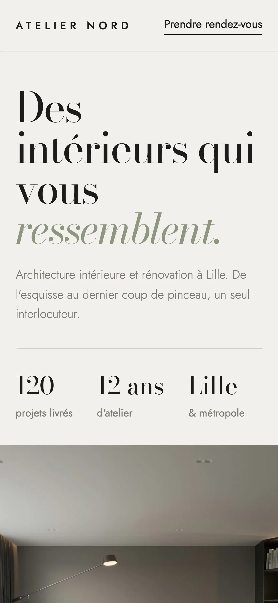 Le même site sur téléphone